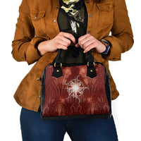 New Zealand Matariki Pohutukawa Shoulder Handbag Maori Moko Red Galaxy LT05 - Polynesian Pride