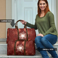 New Zealand Matariki Pohutukawa Travel Bag Maori Moko Red Galaxy LT05 - Polynesian Pride