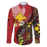 Papua New Guinea And Australia Aboriginal Family Matching Puletasi and Hawaiian Shirt Bird Of Paradise And Kangaroo Together