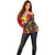 Papua New Guinea And Australia Aboriginal Off Shoulder Sweater Bird Of Paradise And Kangaroo Together