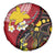 Papua New Guinea And Australia Aboriginal Spare Tire Cover Bird Of Paradise And Kangaroo Together