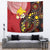 Papua New Guinea And Australia Aboriginal Tapestry Bird Of Paradise And Kangaroo Together