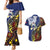 Samoa And Australia Together Couples Matching Mermaid Dress and Hawaiian Shirt Aboriginal Mix Polynesian