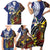 Samoa And Australia Together Family Matching Short Sleeve Bodycon Dress and Hawaiian Shirt Aboriginal Mix Polynesian