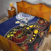 Samoa And Australia Together Quilt Aboriginal Mix Polynesian