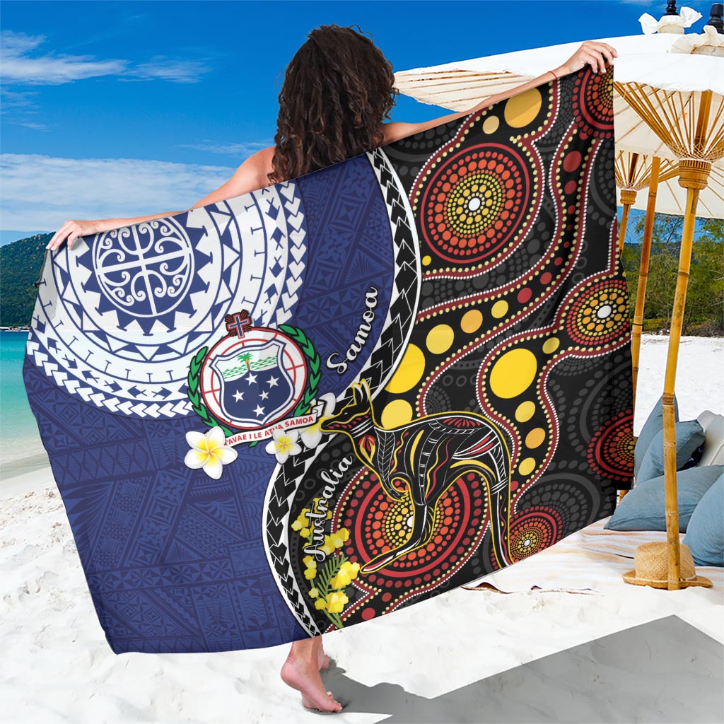 Samoa And Australia Together Sarong Aboriginal Mix Polynesian