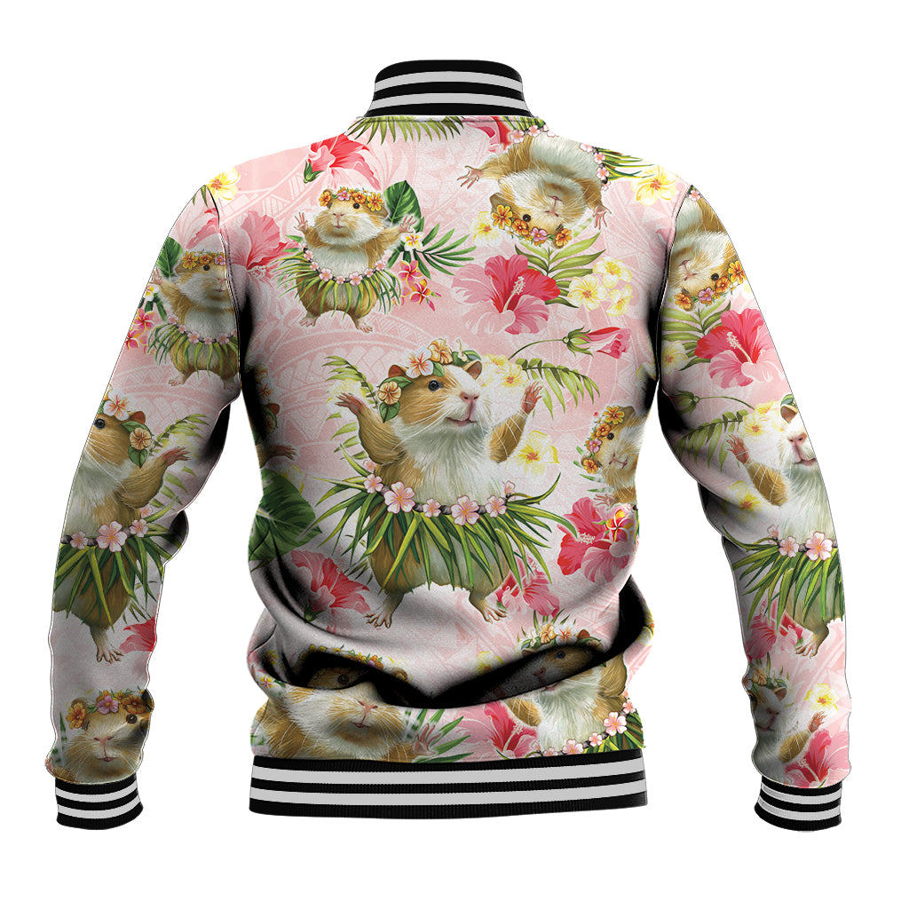 Hawaii Guinea Hula Pig Baseball Jacket Funny Tropical Style LT05 - Polynesian Pride
