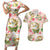 Hawaii Guinea Hula Pig Couples Matching Short Sleeve Bodycon Dress and Hawaiian Shirt Funny Tropical Style