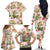 Hawaii Guinea Hula Pig Family Matching Off The Shoulder Long Sleeve Dress and Hawaiian Shirt Funny Tropical Style