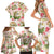 Hawaii Guinea Hula Pig Family Matching Short Sleeve Bodycon Dress and Hawaiian Shirt Funny Tropical Style