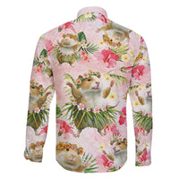 Hawaii Guinea Hula Pig Family Matching Short Sleeve Bodycon Dress and Hawaiian Shirt Funny Tropical Style LT05 - Polynesian Pride