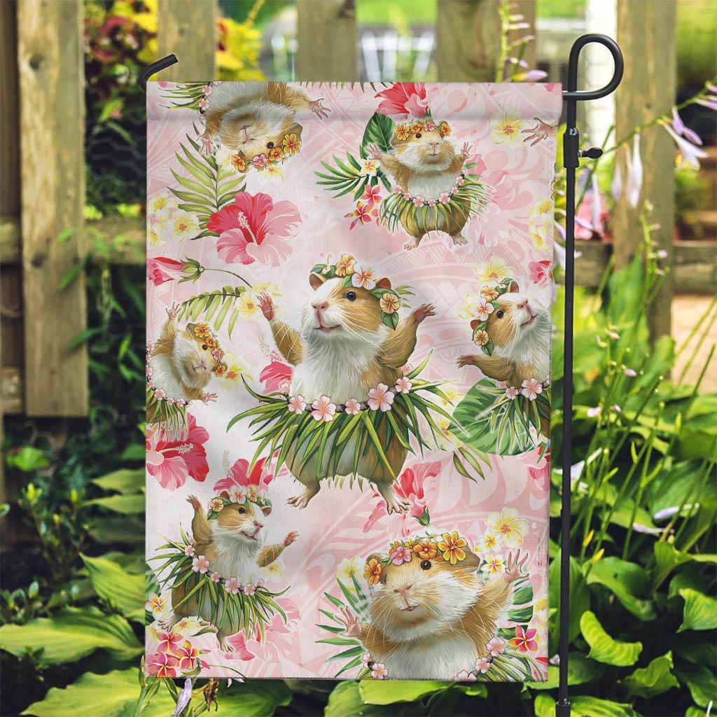 Hawaii Guinea Hula Pig Garden Flag Funny Tropical Style LT05 Garden Flag Pink - Polynesian Pride