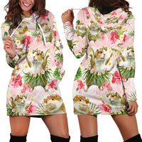Hawaii Guinea Hula Pig Hoodie Dress Funny Tropical Style LT05 - Polynesian Pride