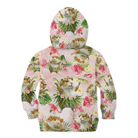 Hawaii Guinea Hula Pig Kid Hoodie Funny Tropical Style