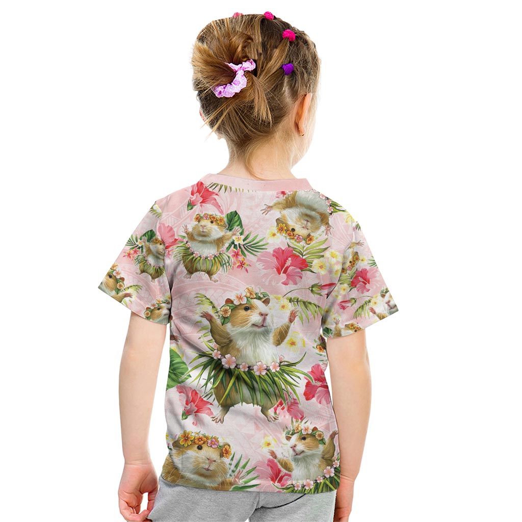 Hawaii Guinea Hula Pig Kid T Shirt Funny Tropical Style
