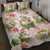 Hawaii Guinea Hula Pig Quilt Bed Set Funny Tropical Style