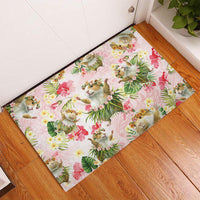 Hawaii Guinea Hula Pig Rubber Doormat Funny Tropical Style LT05 Pink - Polynesian Pride