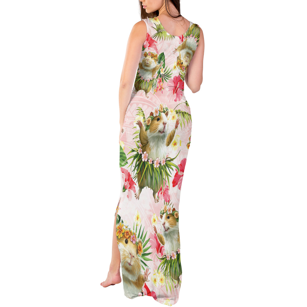 Hawaii Guinea Hula Pig Tank Maxi Dress Funny Tropical Style LT05 - Polynesian Pride