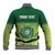 Personalised Ballantine Memorial School Baseball Jacket With Fijian Tapa Pattern