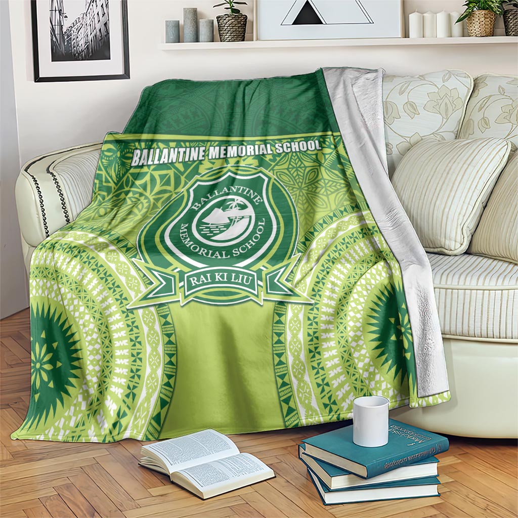 Ballantine Memorial School Blanket With Fijian Tapa Pattern