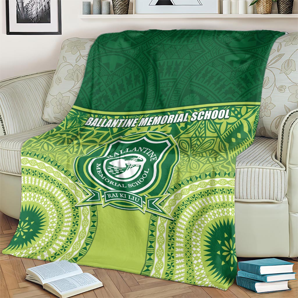 Ballantine Memorial School Blanket With Fijian Tapa Pattern