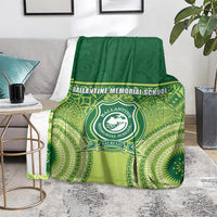 Ballantine Memorial School Blanket With Fijian Tapa Pattern