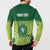 Personalised Ballantine Memorial School Button Sweatshirt With Fijian Tapa Pattern
