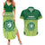 Personalised Ballantine Memorial School Couples Matching Summer Maxi Dress and Hawaiian Shirt With Fijian Tapa Pattern