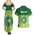 Personalised Ballantine Memorial School Couples Matching Summer Maxi Dress and Hawaiian Shirt With Fijian Tapa Pattern