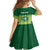Personalised Ballantine Memorial School Kid Short Sleeve Dress With Fijian Tapa Pattern