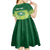 Personalised Ballantine Memorial School Kid Short Sleeve Dress With Fijian Tapa Pattern