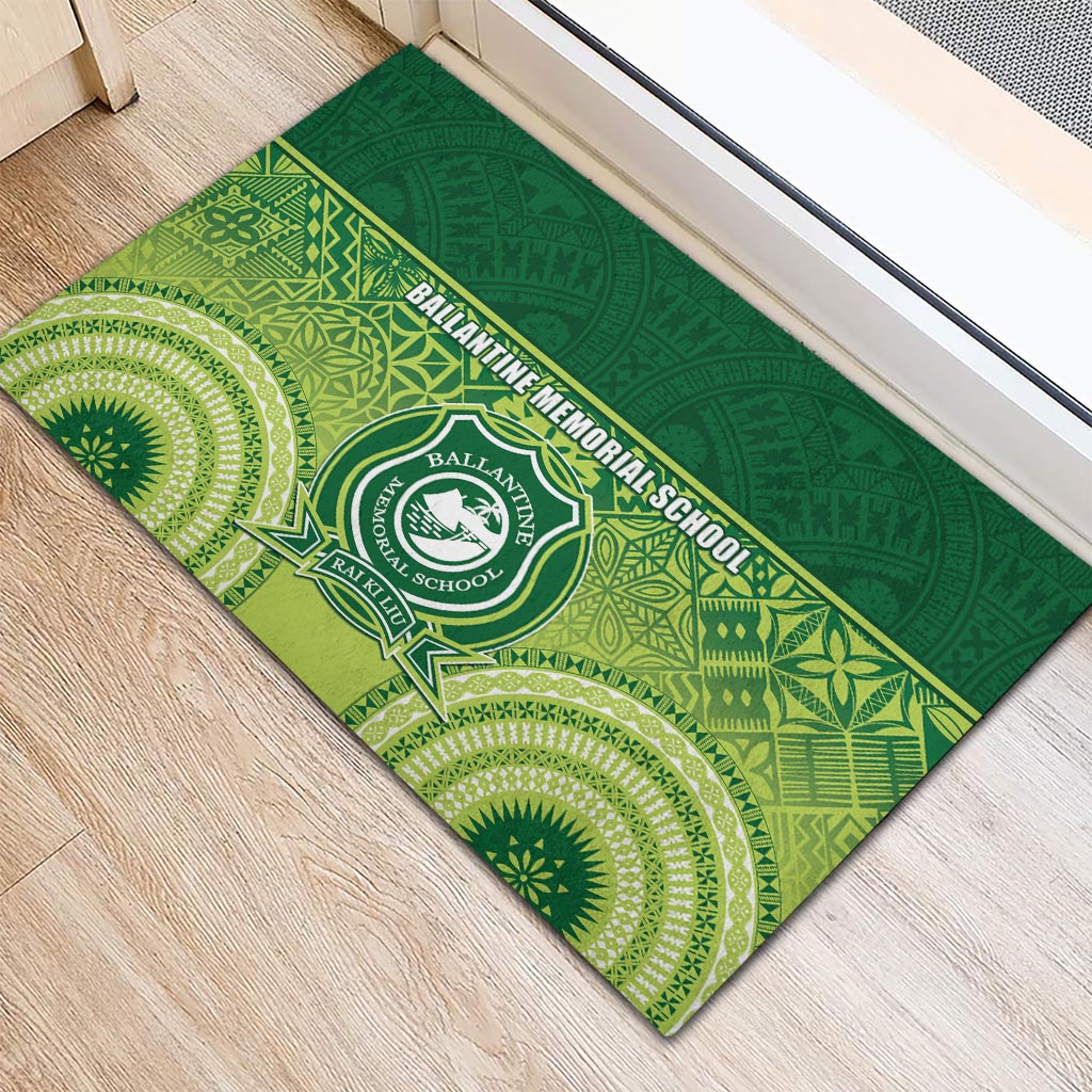 Ballantine Memorial School Rubber Doormat With Fijian Tapa Pattern