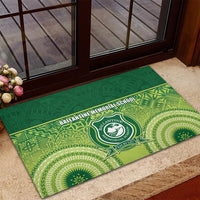 Ballantine Memorial School Rubber Doormat With Fijian Tapa Pattern