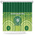 Ballantine Memorial School Shower Curtain With Fijian Tapa Pattern