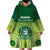 Personalised Ballantine Memorial School Wearable Blanket Hoodie With Fijian Tapa Pattern