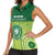 Personalised Ballantine Memorial School Women Sleeveless Polo Shirt With Fijian Tapa Pattern