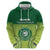 Personalised Ballantine Memorial School Zip Hoodie With Fijian Tapa Pattern