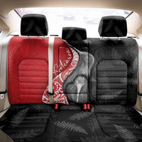 New Zealand Aotearoa Back Car Seat Cover Kiwi Fern Maori Pattern Red Version