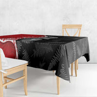 New Zealand Aotearoa Tablecloth Kiwi Fern Maori Pattern Red Version LT05 - Polynesian Pride