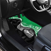 New Zealand Aotearoa Car Mats Kiwi Fern Maori Pattern Green Version LT05 - Polynesian Pride