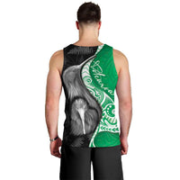New Zealand Aotearoa Men Tank Top Kiwi Fern Maori Pattern Green Version LT05 - Polynesian Pride
