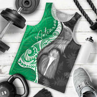 New Zealand Aotearoa Men Tank Top Kiwi Fern Maori Pattern Green Version LT05 - Polynesian Pride