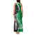 New Zealand Aotearoa Tank Maxi Dress Kiwi Fern Maori Pattern Green Version