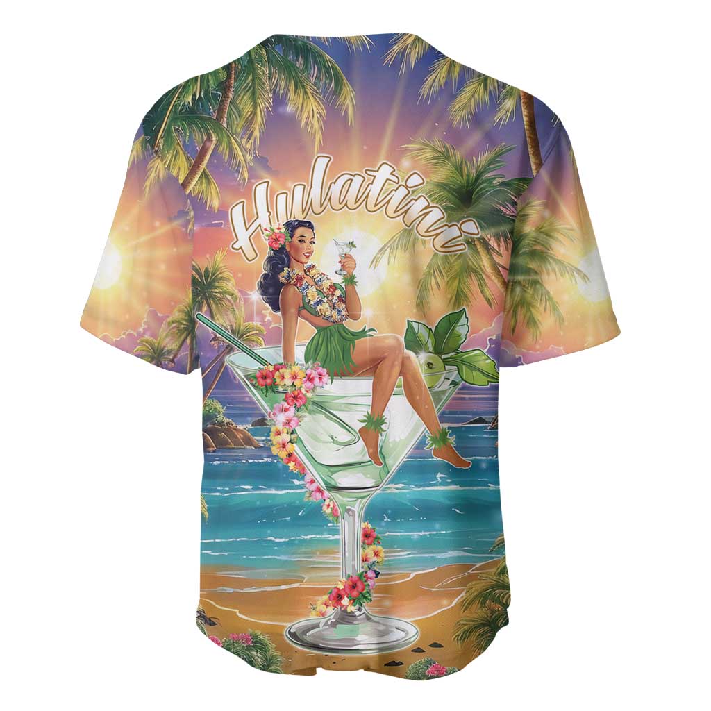 Aloha Hawaii Baseball Jersey Hula Martini Tropical Vibes - Polynesian Pride