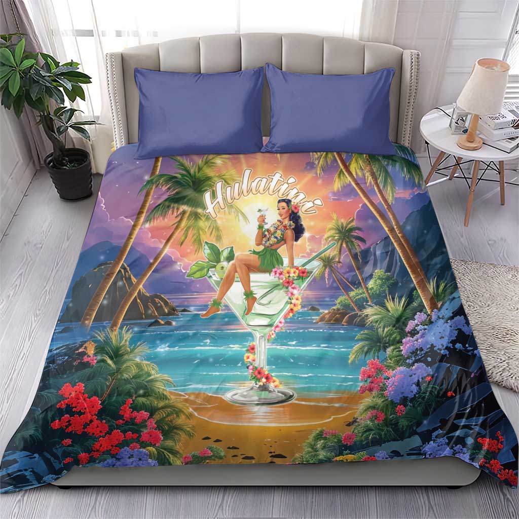 Aloha Hawaii Bedding Set Hula Martini Tropical Vibes - Polynesian Pride