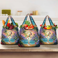 Aloha Hawaii Grocery Bag Hula Martini Tropical Vibes LT05 3-pack One Size Colorful - Polynesian Pride