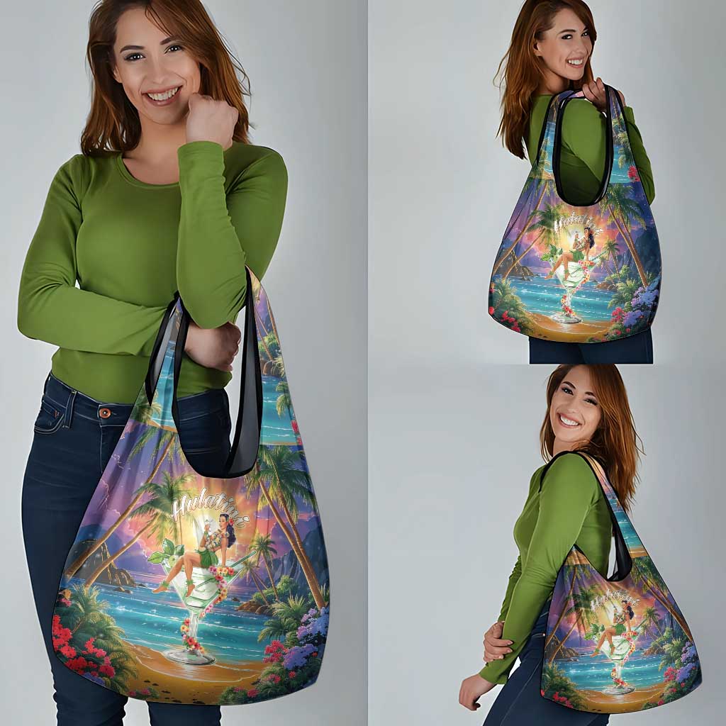 Aloha Hawaii Grocery Bag Hula Martini Tropical Vibes LT05 - Polynesian Pride