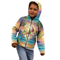 Aloha Hawaii Kid Hoodie Hula Martini Tropical Vibes - Polynesian Pride