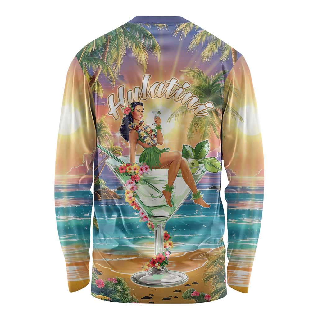 Aloha Hawaii Long Sleeve Shirt Hula Martini Tropical Vibes LT05 - Polynesian Pride
