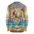 Aloha Hawaii Long Sleeve Shirt Hula Martini Tropical Vibes - Polynesian Pride